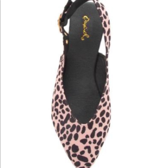 NWT Slingback Leopard Flats - Picture 3 of 3